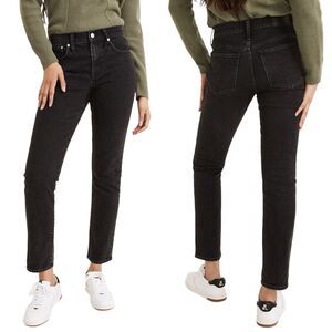 Madewell Black Straight Leg Jeans